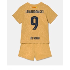 Baby Fußballbekleidung Barcelona Robert Lewandowski #9 Auswärtstrikot 2022-23 Kurzarm (+ kurze hosen)